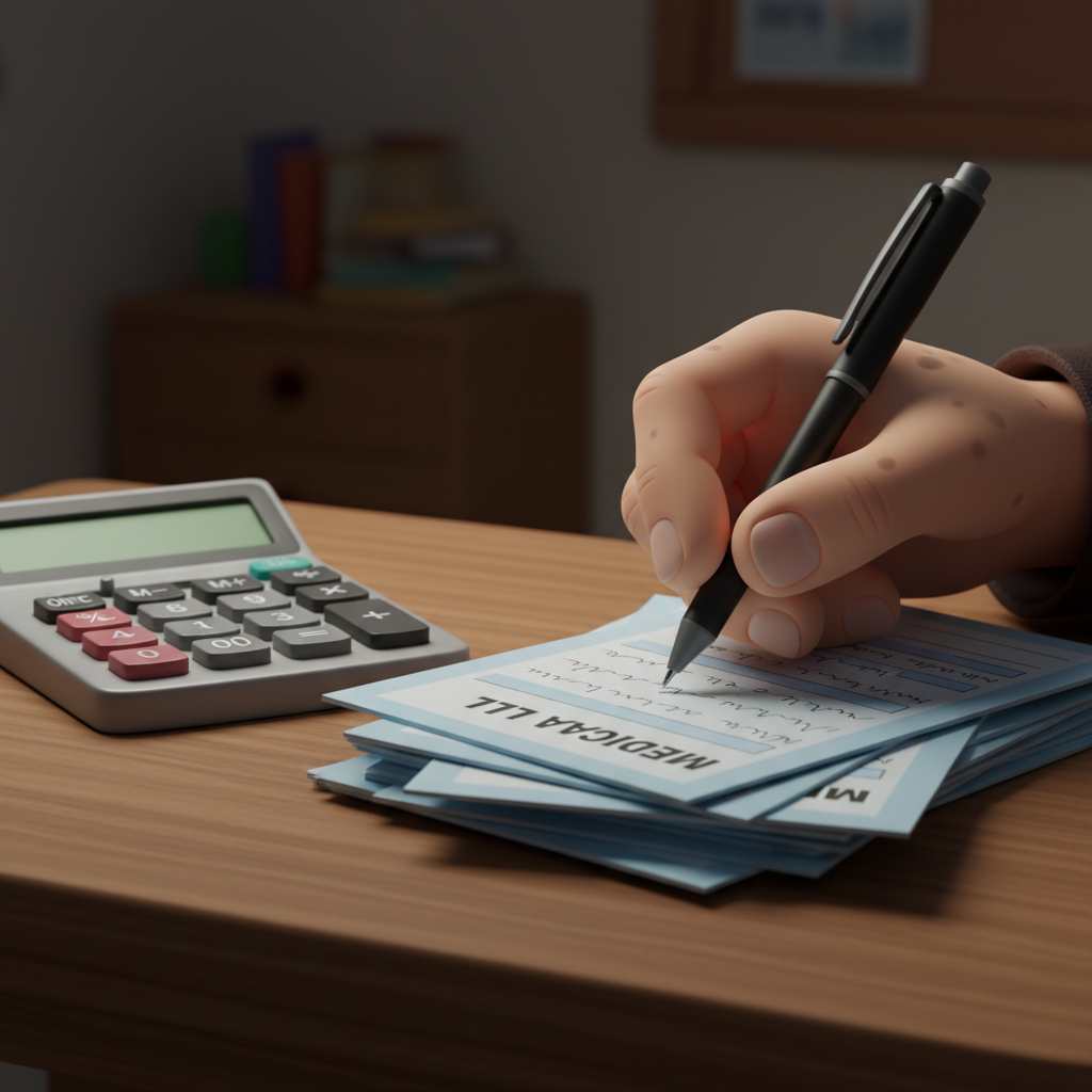 무릎 인공관절 수술 비용 청구서