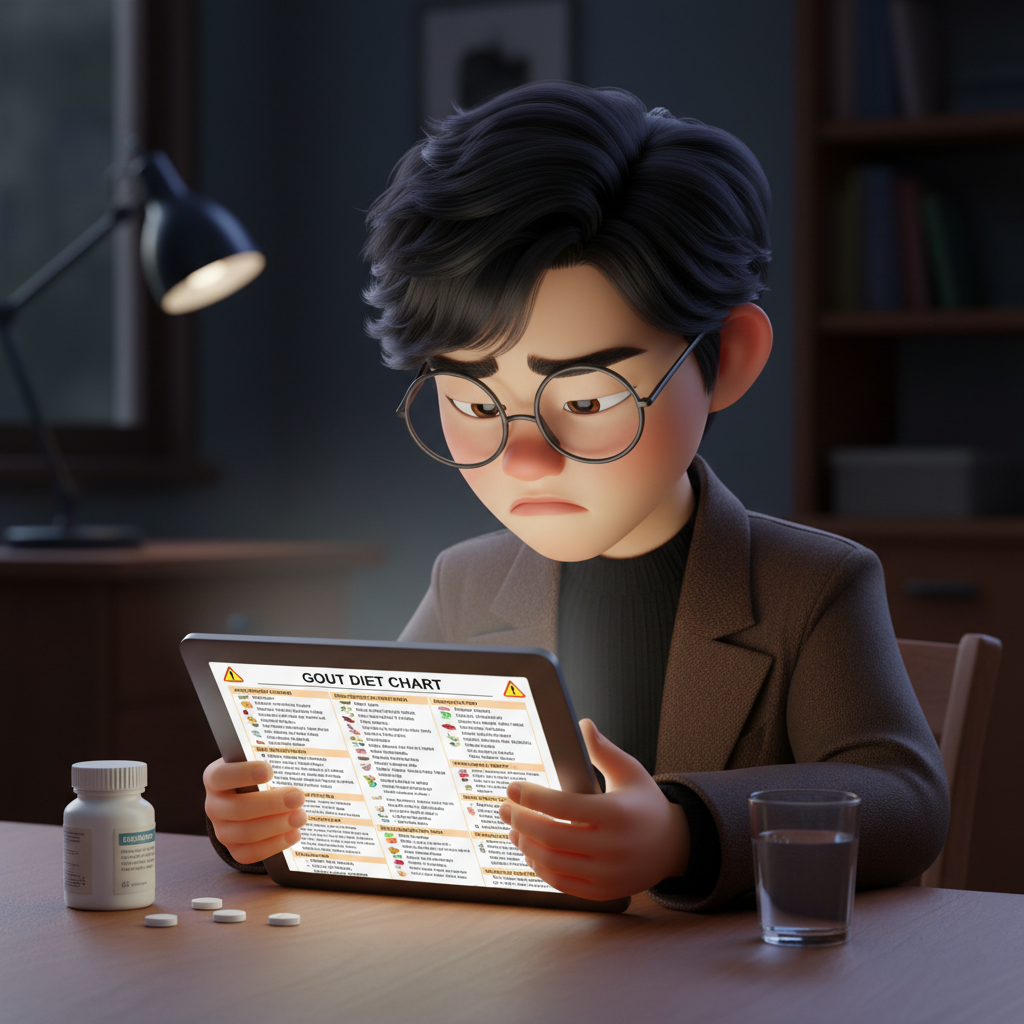 식이조절만으로는 해결되지 않는 통풍 고민