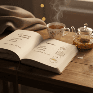 저녁 루틴을 점검하며 허브티