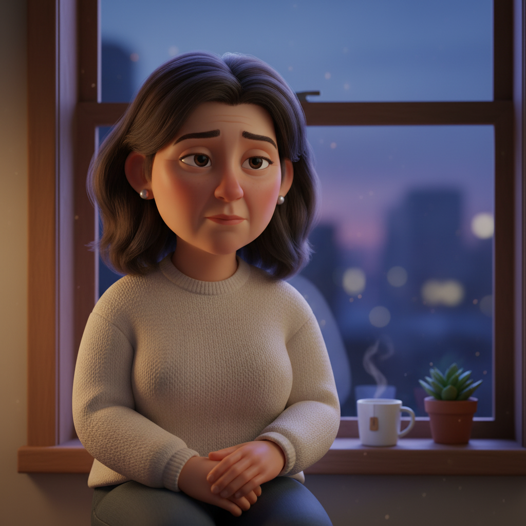 40대 여성의 모습호르몬 불균형 증상 상황