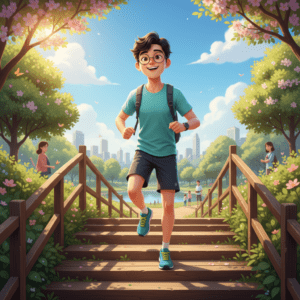 근육 감소 예방법을 통해 근력을 회복한 모습