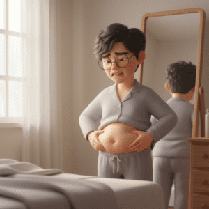 나잇살인 줄 알았던 뱃살을 보며 당뇨 전단계 신호를 걱정